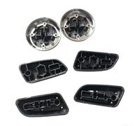 6x Car Seat Button Knob Covers ABS Black for A3 for a4 for a5 for a6 | Sl lack with silver accents for Easy installation 6-piece set fits select models