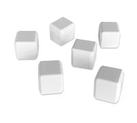 6x Ceramic Ice Cubes Reusable | Permanent Ice Cubes Ceramic Ice Cubes Square