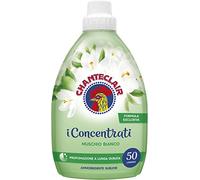 6x CHANTECLAIR i Concentrati Ammorbidente Sublime Muschio Bianco White Musk Fabric Softener 1000 ml Long-Lasting Fragrance 50 Washes Detergent