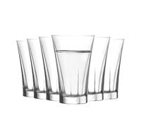 6x Clear 100ml Truva Shot Glasses - Small Vodka Tequila Jelly Cocktail Mini Dessert Party Drinking Glass Cups Set - By LAV