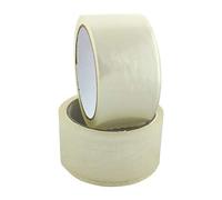6x Clear Heavy Duty Packaging Carton Parcel Tape Buff Packing Sealing Sellotape 48mmx91m
