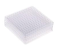 6X Clear Perler Beads Pegboard fits 5 mm Bead for DIY Children Craft Square