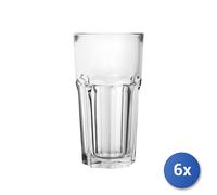 6x Clear Tempered Glass Tumblers Granity Cl65 By Arc