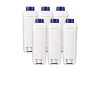 6X Coffee Machine Filters,DLSC002 Water Filter Cartridges Activated Carbon Softener Compatible with DeLonghi DLS C002 9310926 SER3017 5513292811 ECAM ESAM ETAM BCO EC680 EC800 EC820 EC850 EC860 Series