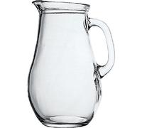 6X Cold Drinks Glass Bistro Jugs 1Ltr/Commercial Restaurant Pub Cafe B&B Hotel