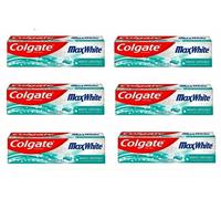 6 X 100ML Colgate Max White Crystal Mint Toothpaste With Whitening Crystals