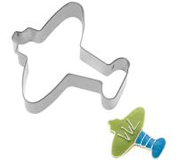 6X Cookie Cutter Airplane 6 Cm Stainless Steel Cookie Mold Baking Decoration