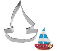 6X Cookie Cutter Sailboat 6 Cm Stainless Steel Cookie Mold Cutter Christmas