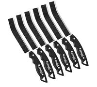 6X Crevice Cleaning Brush Hard-Bristled | Multifunctional Gap Cleaning Brush | Grout Brush for Narrow Hard to Reach Places | Suitable for Around Bathroom Fittings, Taps, Hob, Kitchen Sink