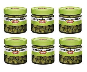 6X D'Amico Capperi per Pizza Capers for Pizza Glass 100g