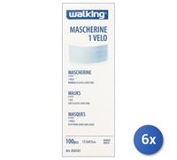 6x Disposable Paper Mask 100 Pieces Brenta