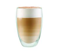 6x Double-Layer Latte Macchiato Lens 2er Set 450ml Thermo Glasses Coffee Mug