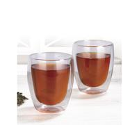 6x Double-Layer Lens IN 2er Set 250ml Borosilicate Glass Thermal Coffee Mug Tea