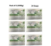 6x DOVE Refreshing Beauty Cream Bar 4 X 90g (24 Soaps)