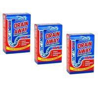 6x Drain and Plug Hair Unblocker Sachets, Removes Hair from Baths, Showers and Sinks, Unblocks Bathroom Pipes & Drains Away Fast & Easy