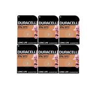 6X Duracell 376/377 SR626 SR626SW With Silver Oxide (6 Blister Pack of 1 Battery) 6 Batteries