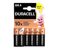 6x Duracell AA LR6 1.5V Alkaline Batteries MN1500 E91 Mignon