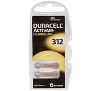 30 x Duracell Size 312 Hearing Aid Batteries Brown -Zinc Air Mercury Free PR41