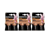 6X Duracell C Plus LR14/MN1400 Alkaline (3 Blister Packs of 2 Batteries) 6 Batteries