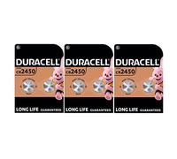 6X Duracell Cr 2450 Lithium (3 Blister Packs of 2 Batteries) 6 Batteries
