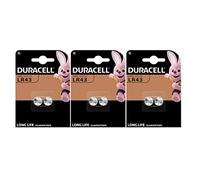 6X Duracell LR43 186 V12GA (3 Blister Packs of 2 Batteries) 6 Batteries