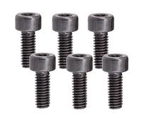 6x Electric Guitar Locking String Nut Clamp Hexagon screws M4 black