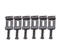 6x Electric Guitar Saddles String Fits Locking Tremolo Trem Bridge -Black