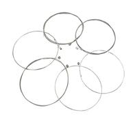 6x Electric Guitar Strings Nickel Alloy Wound Silver White E101