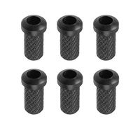6x Electric Guitar Through Body String Mounting Ferrules Bushings Black