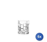 6X Etna Cl33 Decorated Transparent Glass Tumblers