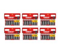6X Eveready Super Heavy Duty Aa Zinc Batteries, Pack Of 8 (48X Batteries In Total)