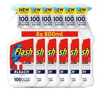 6x Flash Spray With Bleach Multi-Purpose Cleaner - 800ml | Powerful Degreaser & Stain Remover | Eucalyptus Scent | Streak-Free Shine for Hard Surfaces