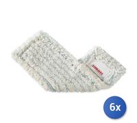 6x Floor Cloth Leifheit 55117 PROFI XL Replacement Cotton Plus, for a cleaning