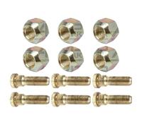 6x Front Wheel Studs & Nuts Replacement for Fordson Dexta & Super Ford 6610 7610 TW Tractor