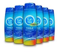 6x Fun Time Tingle Stimulating Lube Water Based Intimate Lubricant 75ml