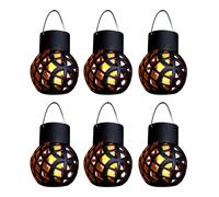 Streetwize Solar Hanging Dancing Flame Lantern Light (Set of 6)