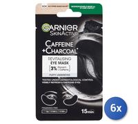 6X Garnier Face Eye Mask Caffeine + Carbon