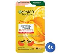 6x Garnier Face Mask Fabric Eyes Vitamica C