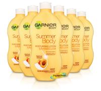 6x Garnier Summer Body Deep Even Tan Moisturiser Lotion 400ml Apricot Extract
