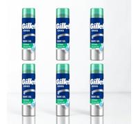 6x Gillette Series Sensitive Men's Shaving Gel 200ml Smooth Shave 6 Pack