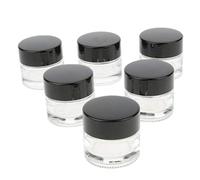 6X Glass Pot Jars Cream Bottle Makeup Cosmetic Container Clear