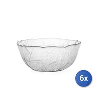 6x Glass Transparent Cups Aspen 12.5 cm