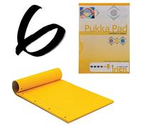 6x Gold Pukka Pad A4 80gsm Ruled With Margin 100 Pages 50 Sheets