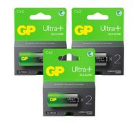 6x GP Ultr C LR14 Alkaline Batteries 1.5V Long Lasting Power