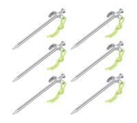 20 X Screw-In Stakes 20cm & Suitcase Adapter Heringzieher Ground Spike Tent