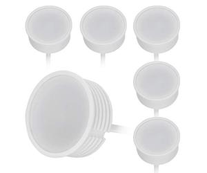 6x GU10 MR16 extra flat ceramic LED module, voltage: 230 V, reflector diameter: 50 mm, body length: 20 mm. Dimmable 5 W 425 lumen 3000 K PF0 98 120-degree beam for standard built-in spotlight.