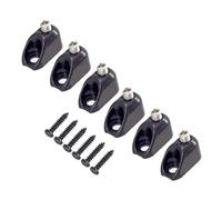 6x Guitar String Locking Nut with Mounting Screws Durable Accessory Black