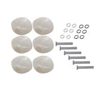 6x Guitar Tuning Pegs Button for Electric Guitar Folk Guitars Replace Part Argent