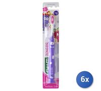 6x Gum Toothbrush Child Junior 7-9 Years
