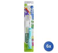 6X Gum Toothbrush Kids 3-6 Years